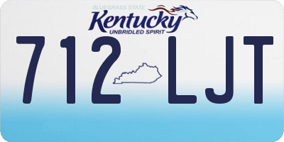 KY license plate 712LJT