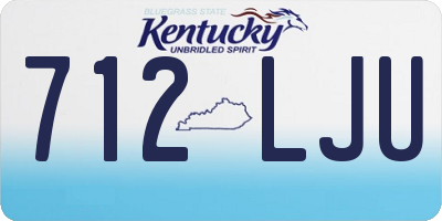 KY license plate 712LJU