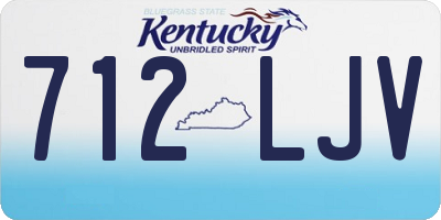 KY license plate 712LJV