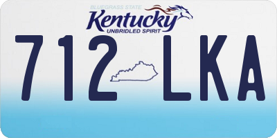 KY license plate 712LKA