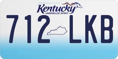 KY license plate 712LKB