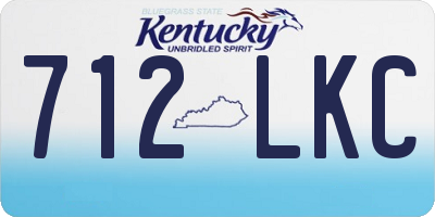KY license plate 712LKC