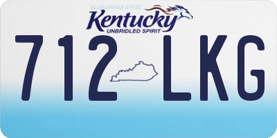 KY license plate 712LKG