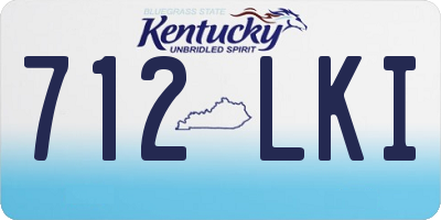 KY license plate 712LKI