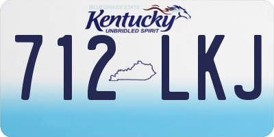 KY license plate 712LKJ
