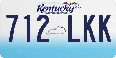 KY license plate 712LKK