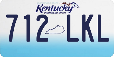 KY license plate 712LKL