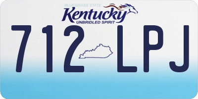 KY license plate 712LPJ