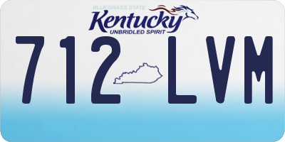 KY license plate 712LVM