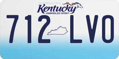 KY license plate 712LVO