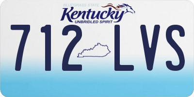 KY license plate 712LVS