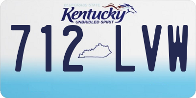 KY license plate 712LVW