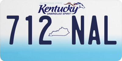 KY license plate 712NAL