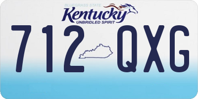 KY license plate 712QXG