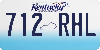 KY license plate 712RHL