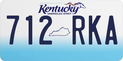 KY license plate 712RKA