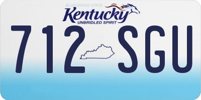 KY license plate 712SGU
