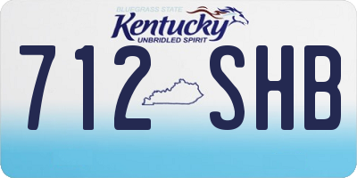 KY license plate 712SHB