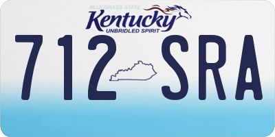 KY license plate 712SRA