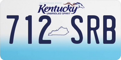 KY license plate 712SRB