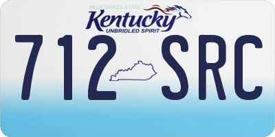 KY license plate 712SRC