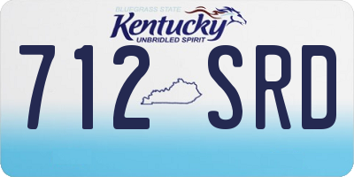 KY license plate 712SRD