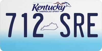 KY license plate 712SRE