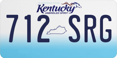 KY license plate 712SRG