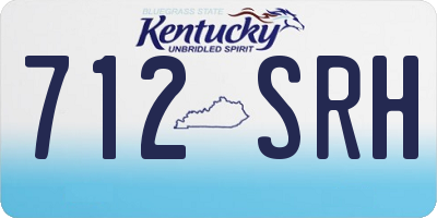 KY license plate 712SRH