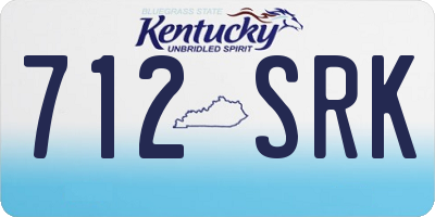 KY license plate 712SRK