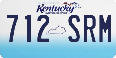 KY license plate 712SRM