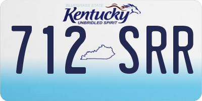 KY license plate 712SRR