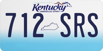 KY license plate 712SRS