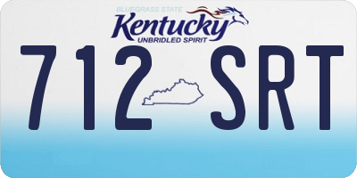 KY license plate 712SRT