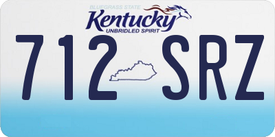 KY license plate 712SRZ