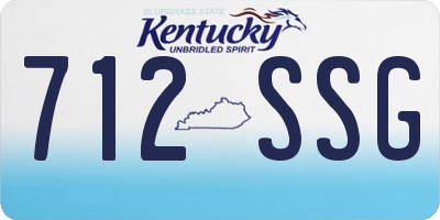 KY license plate 712SSG