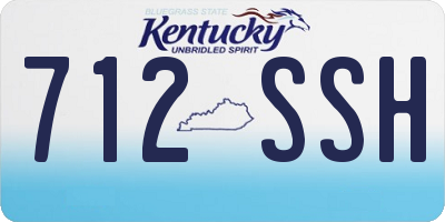KY license plate 712SSH