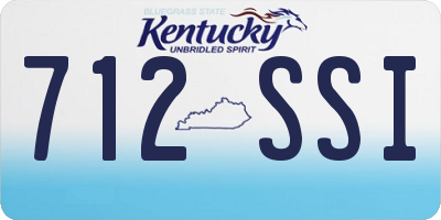 KY license plate 712SSI