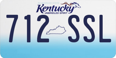 KY license plate 712SSL