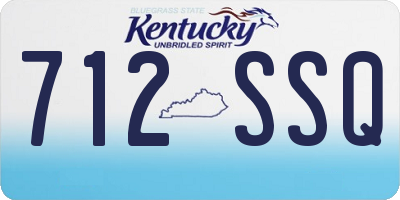 KY license plate 712SSQ