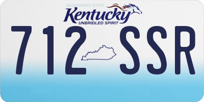 KY license plate 712SSR