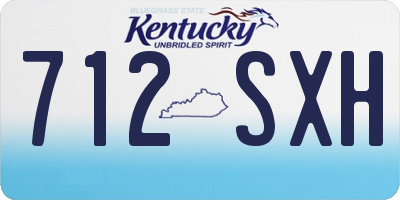 KY license plate 712SXH