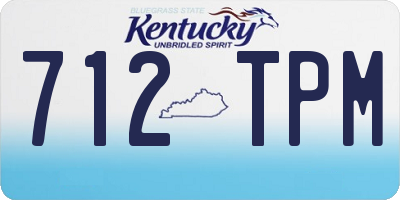 KY license plate 712TPM