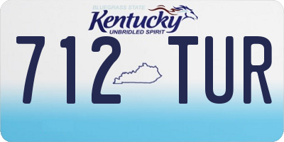 KY license plate 712TUR