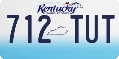 KY license plate 712TUT