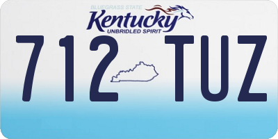 KY license plate 712TUZ