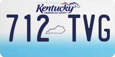 KY license plate 712TVG