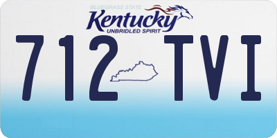 KY license plate 712TVI