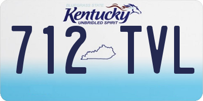 KY license plate 712TVL