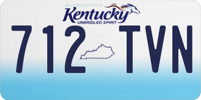 KY license plate 712TVN